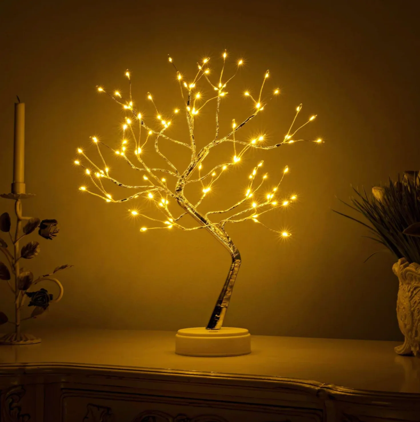 Magical Light Tree - Unique LED Battery Table Lamp - Wireless Bedside Lamp - Image 4