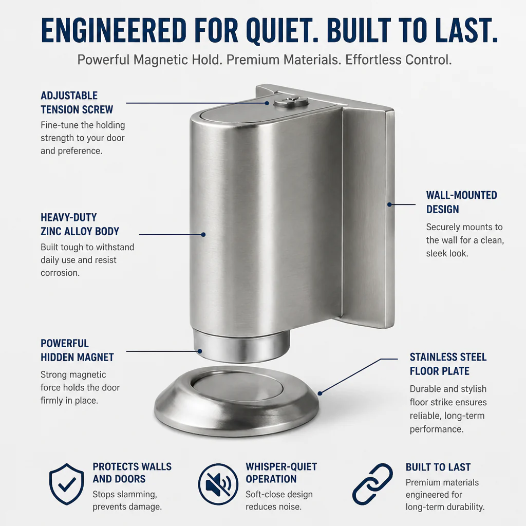 MagnaHold™ — Stop Door Slams and Protect Your Home with Silent, Ironclad Control - Image 11