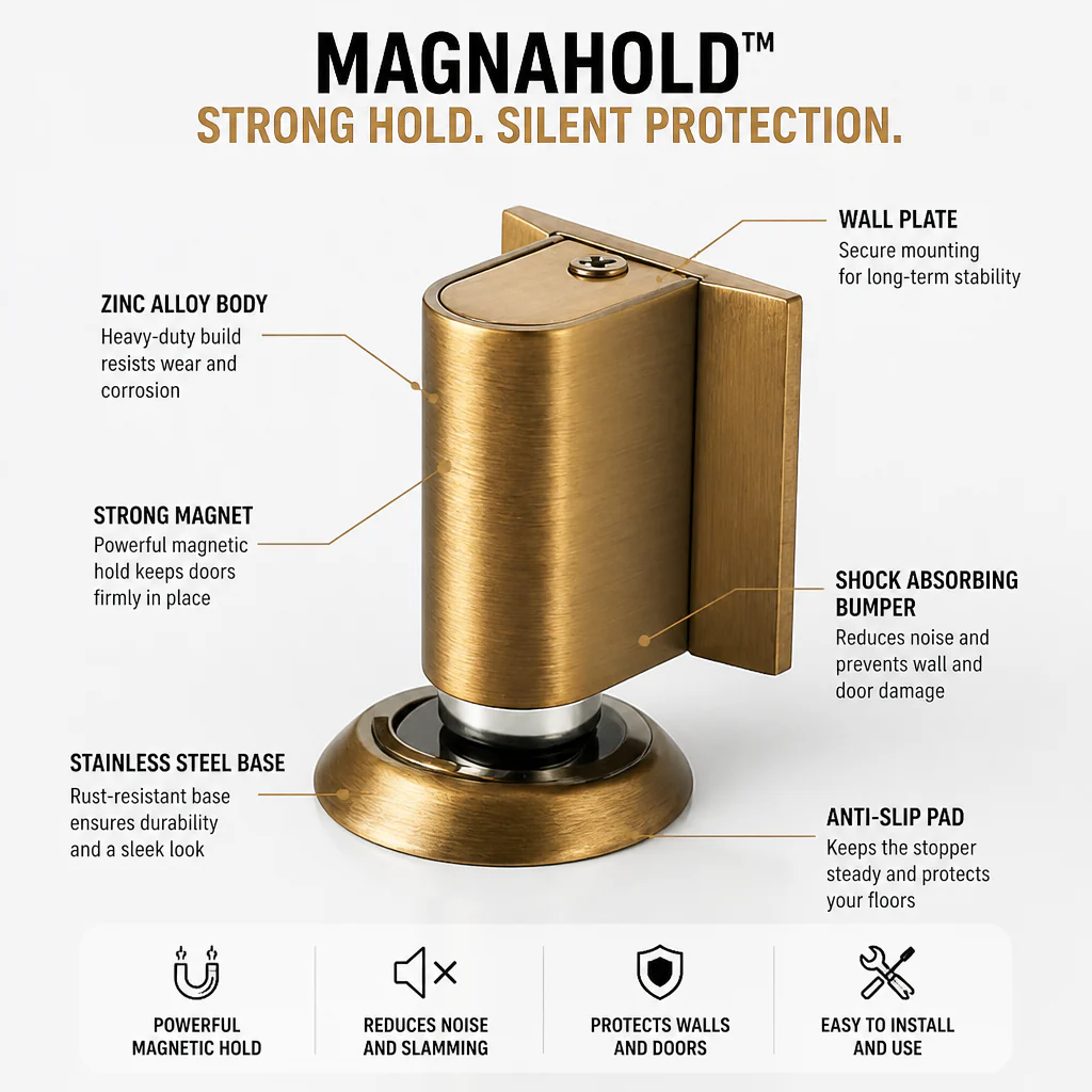 MagnaHold™ — Stop Door Slams and Protect Your Home with Silent, Ironclad Control - Image 9