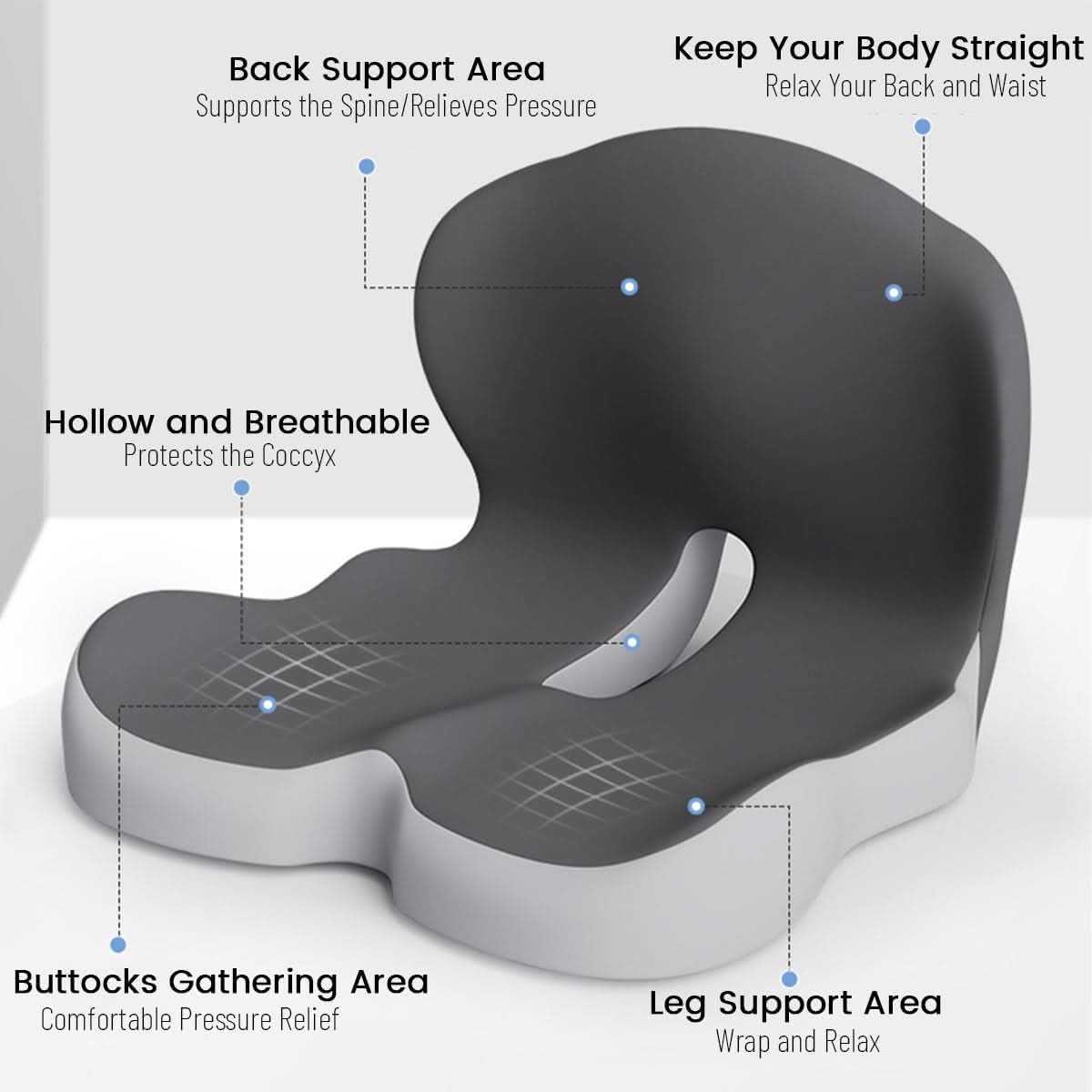 Memory Foam Seat Cushion for Comfort and Support - Image 6