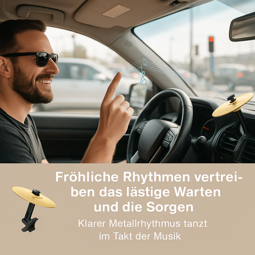 Mini Drum Cymbal for Car – BeatDrive Accessory - Image 3