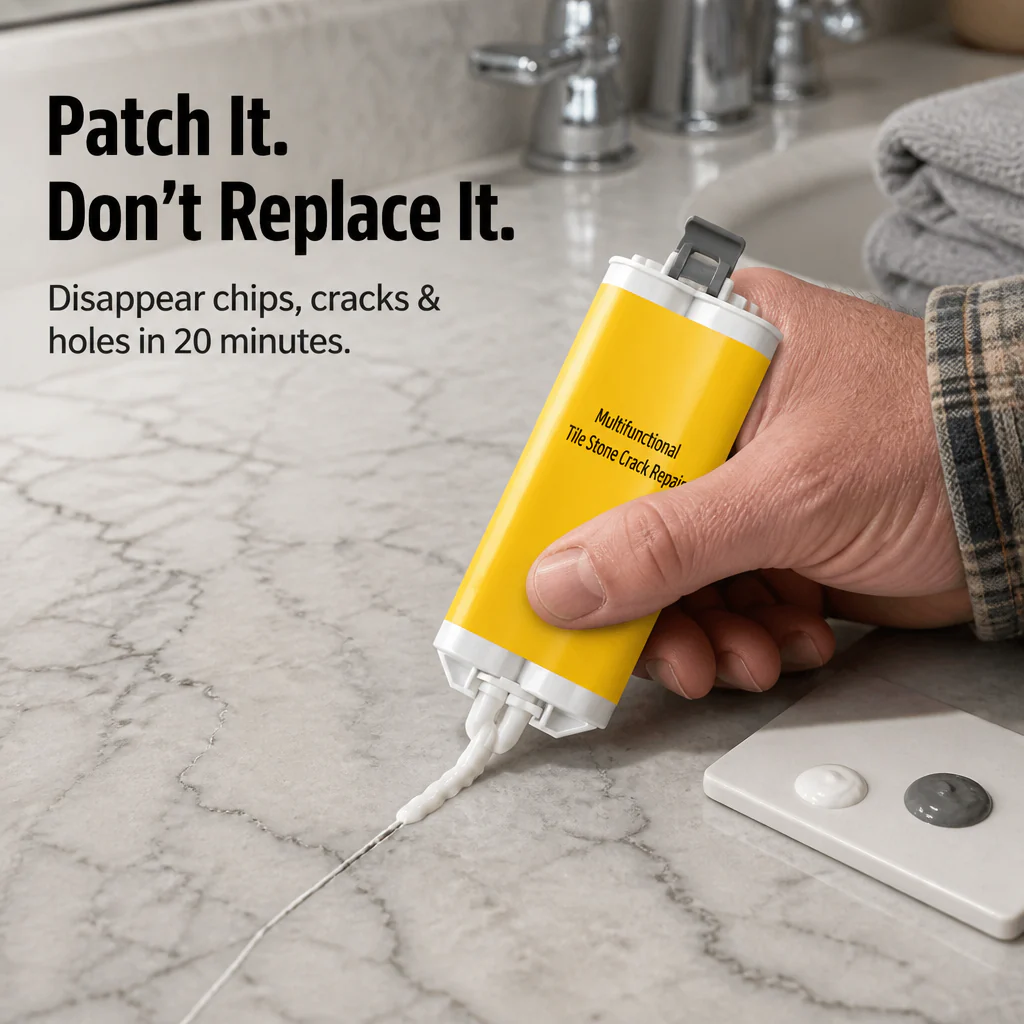 StoneMend™ — Patch Cracks, Chips & Holes In Tiles, Sinks & Stone
