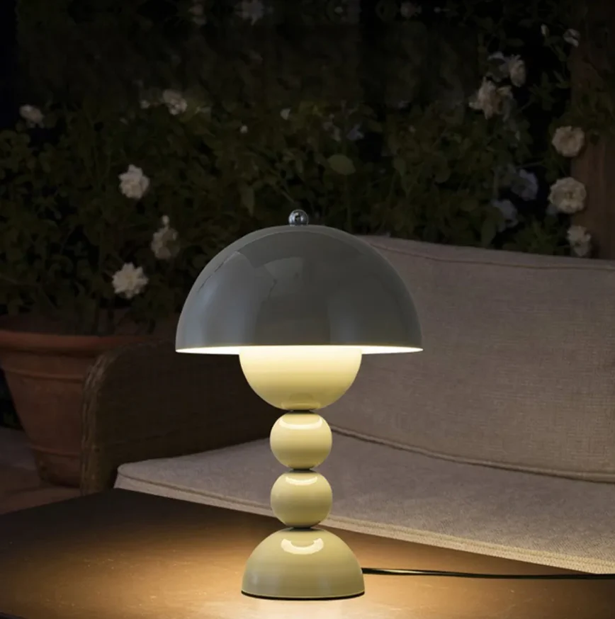 Nordic Mushroom Dimmable LED Table Lamp | USB Rechargeable - Image 2