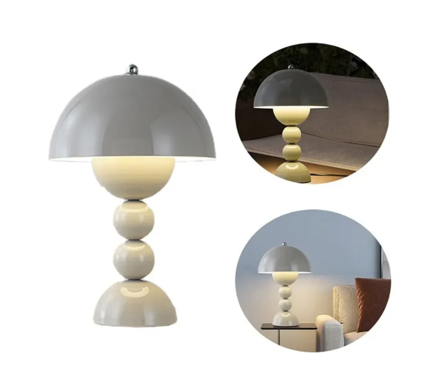 Nordic Mushroom Dimmable LED Table Lamp | USB Rechargeable - Image 6