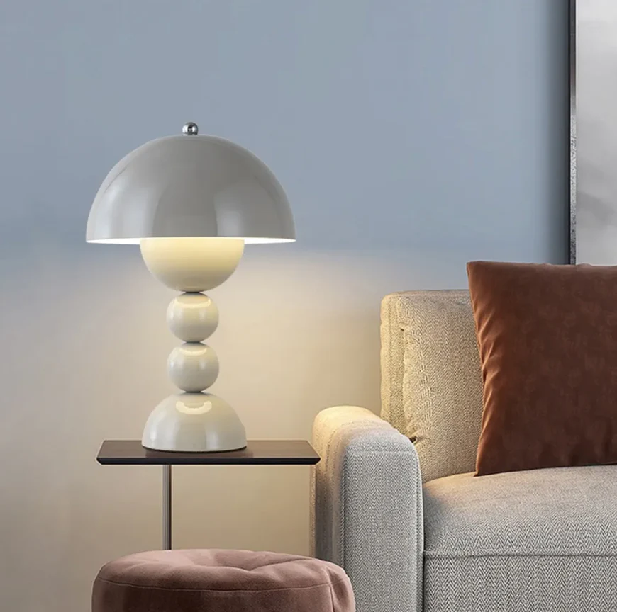 Nordic Mushroom Dimmable LED Table Lamp | USB Rechargeable - Image 9