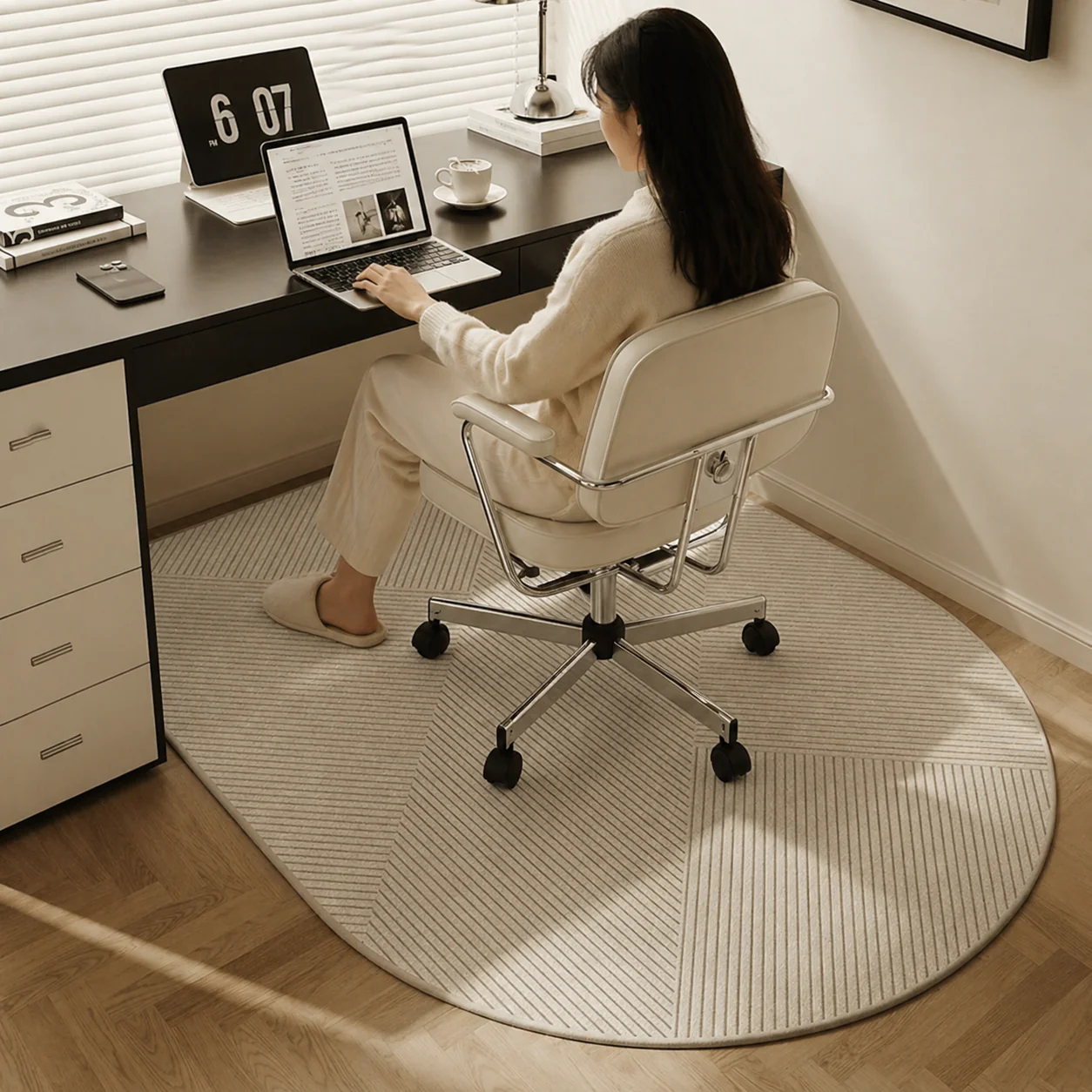 Office Chair Mat with Loop Pile – Floor Protection - Image 2