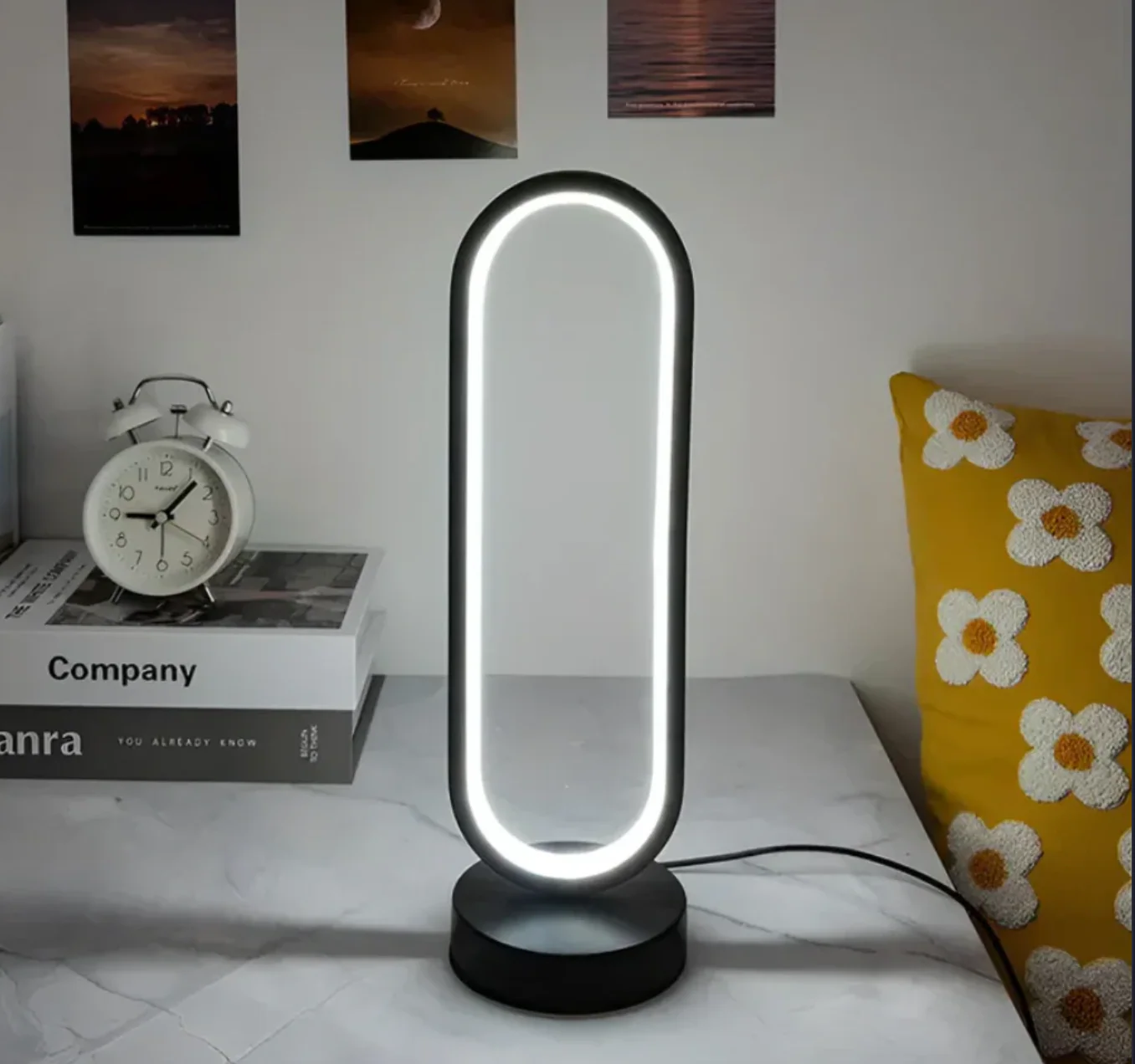 OvalGlow | Dimmable Modern Touch Control LED Desk Lamp with 3 Colors - Image 5