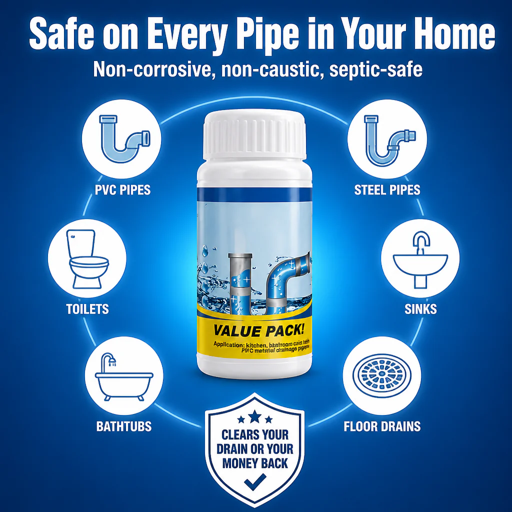 PipePulse™ — Dissolve Hair, Grease & Gunk and Reopen Slow Drains in 20 Minutes - Image 8