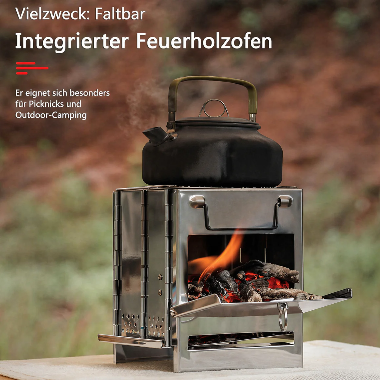 Portable Folding BBQ Grill for Camping - Image 2