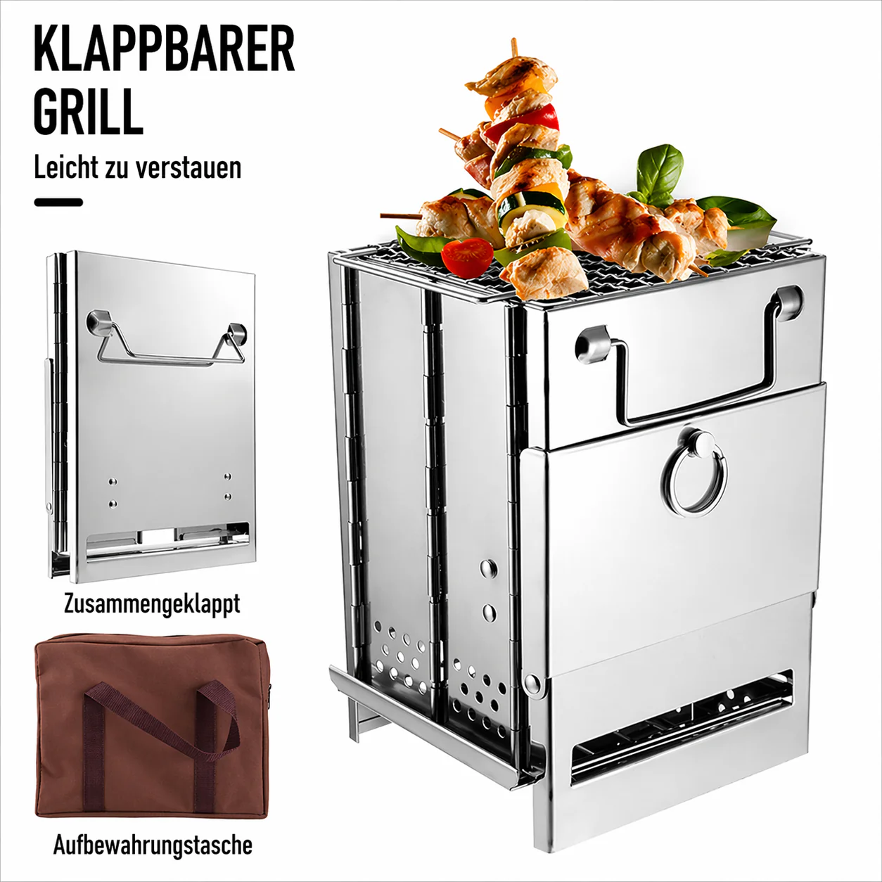 Portable Folding BBQ Grill for Camping - Image 4