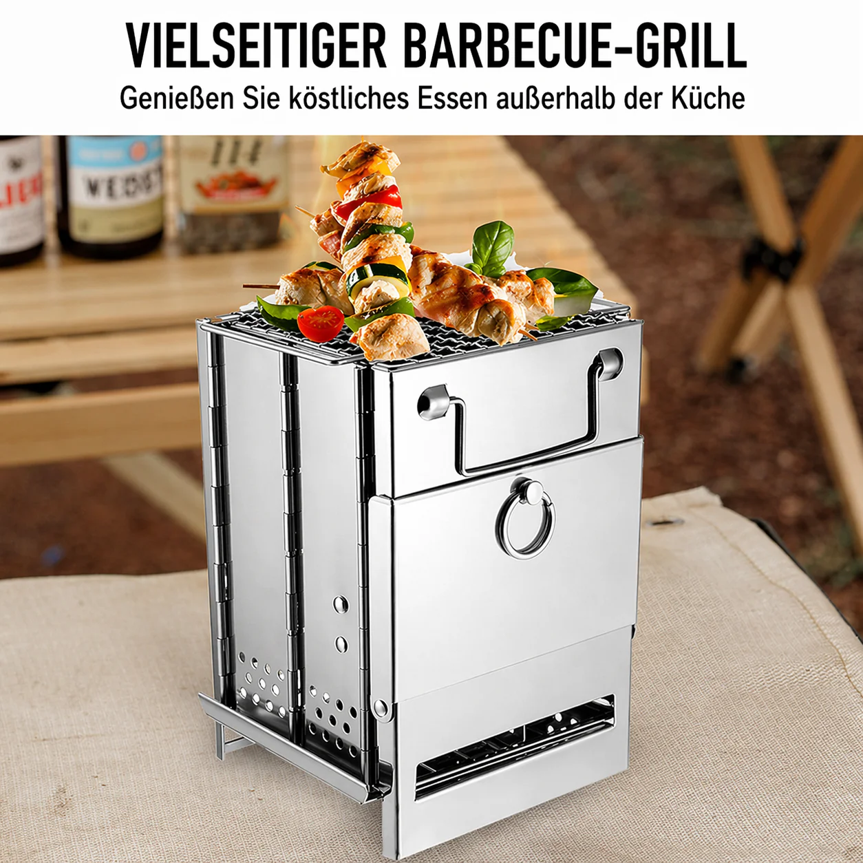 Portable Folding BBQ Grill for Camping - Image 7
