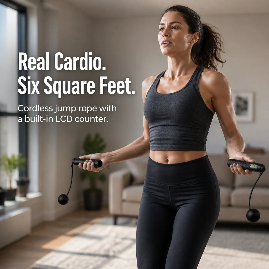 PulseRope™ — Get Real Jump-Rope Cardio Without Whipping Your Shins