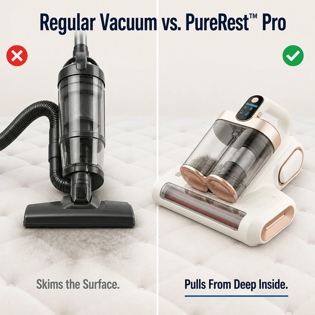 PureRest™ Pro Mattress Cleaner — Pull Dust Mites Out of Your Mattress for Sneeze-Free Sleep - Image 6