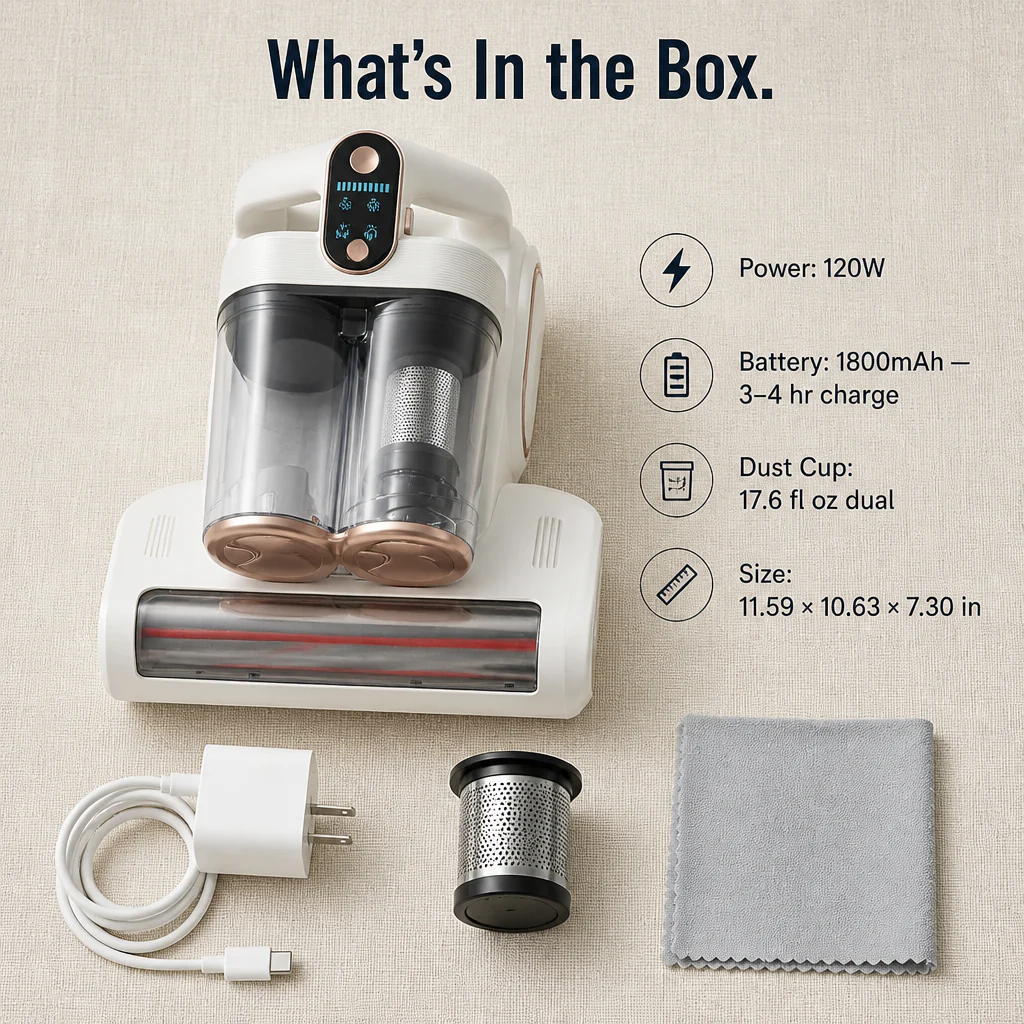 PureRest™ Pro Mattress Cleaner — Pull Dust Mites Out of Your Mattress for Sneeze-Free Sleep - Image 7