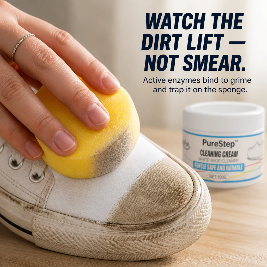 PureStep™ — Lift Dingy Yellow Stains & Restore White Sneakers in 5 Minutes - Image 3