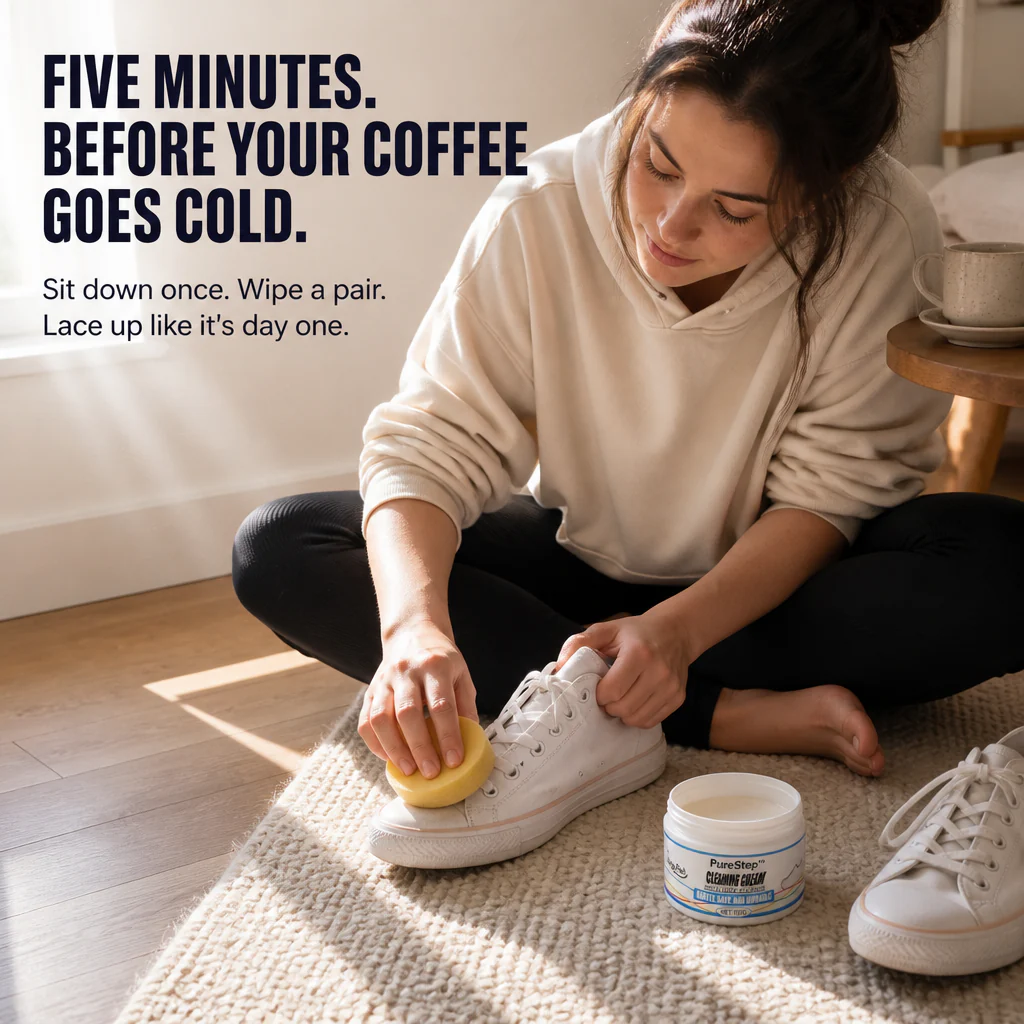 PureStep™ — Lift Dingy Yellow Stains & Restore White Sneakers in 5 Minutes - Image 6