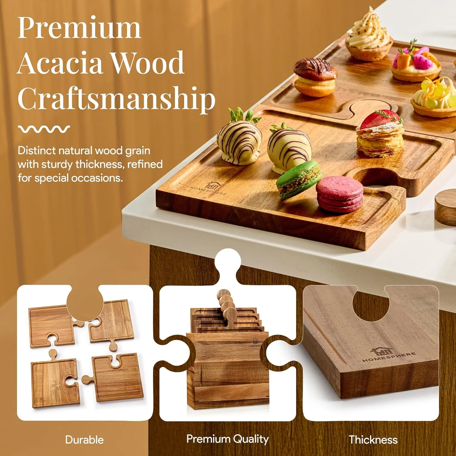 Puzzle Serving Tray – Connects Guests for Stylish and Memorable Moments - Image 5