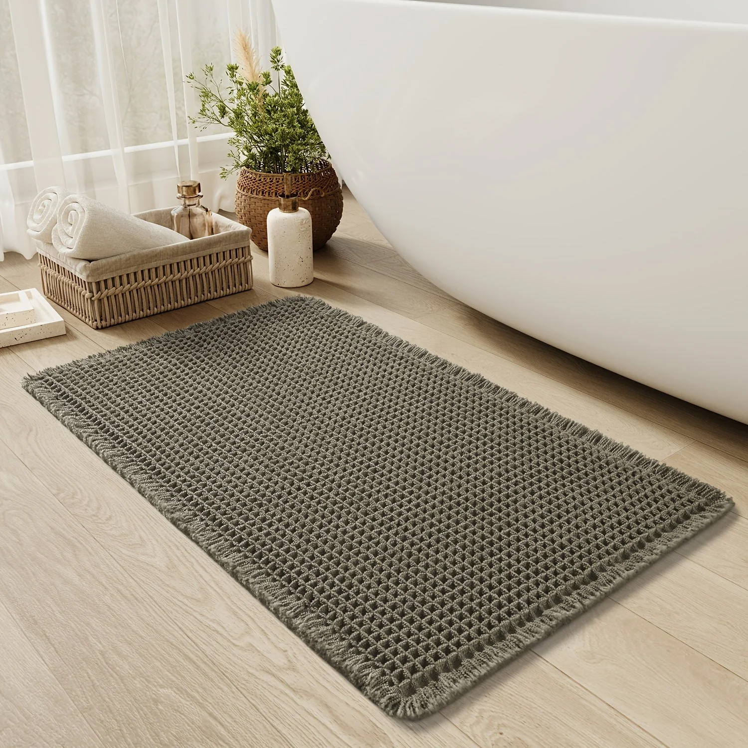 Quick-Absorbent Bath Mat for Instant Water Absorption - Image 8