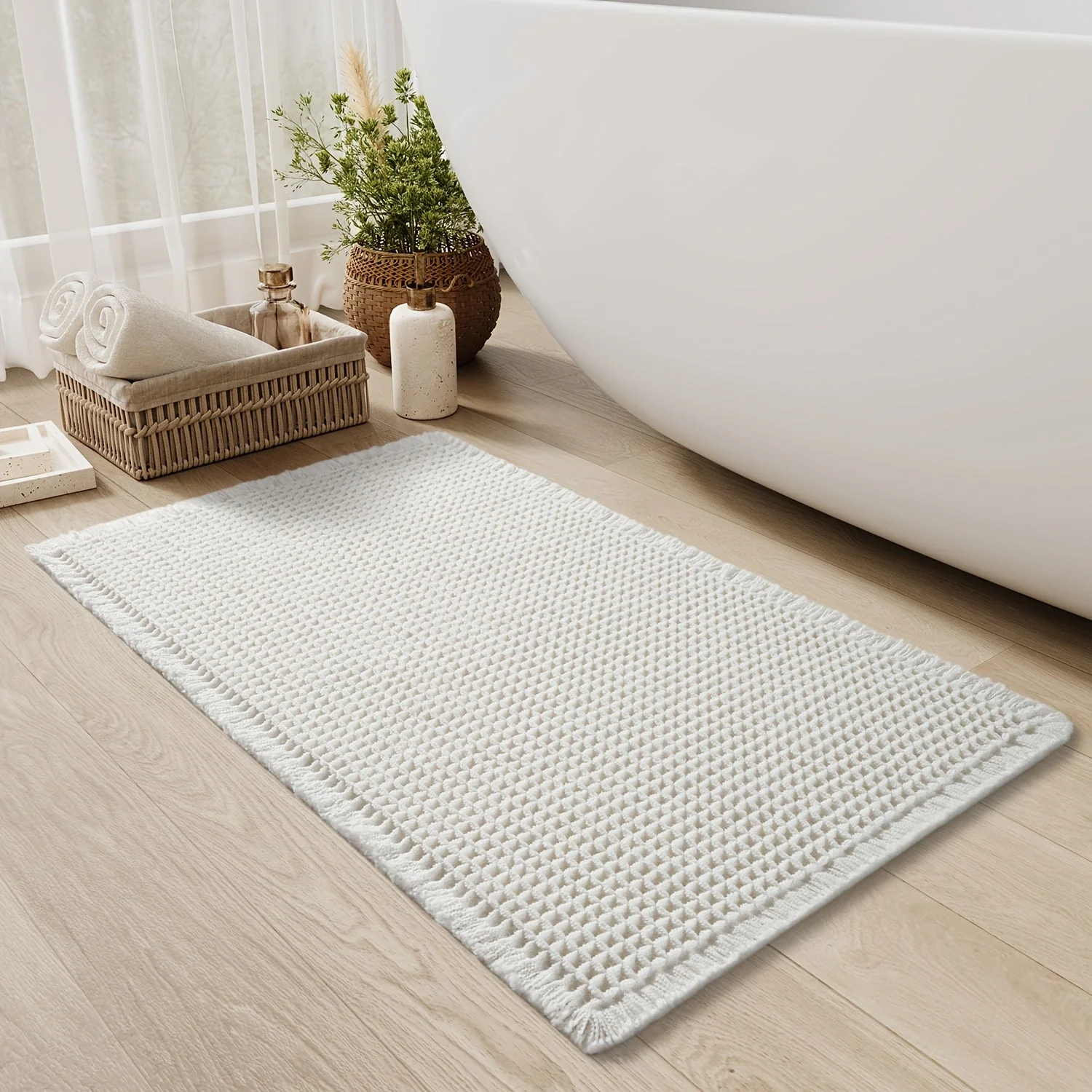 Quick-Absorbent Bath Mat for Instant Water Absorption - Image 9
