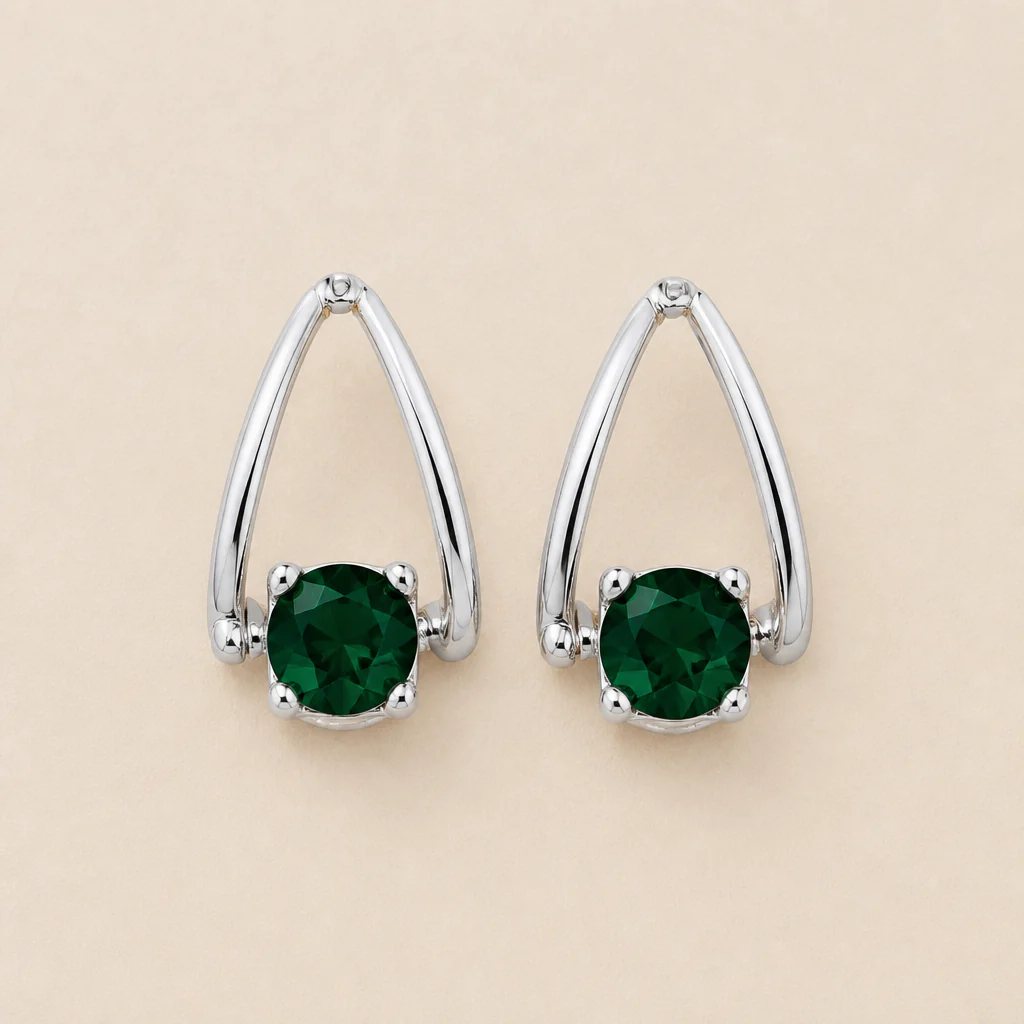 Lumelle™ – Crystal Solitaire Drop Hoop Earrings - Image 11