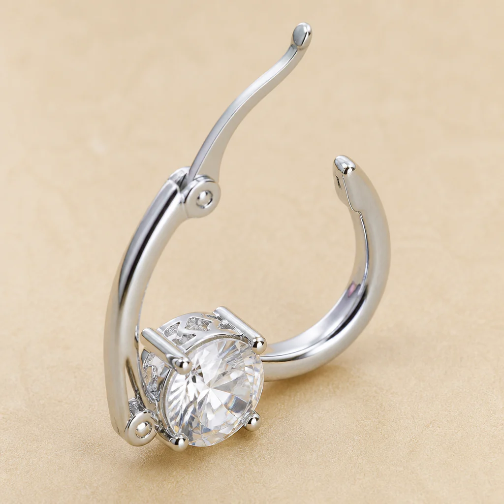 Lumelle™ – Crystal Solitaire Drop Hoop Earrings - Image 6