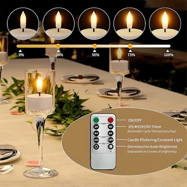 Rechargeable LED Candles with USB Charging Station - Image 7