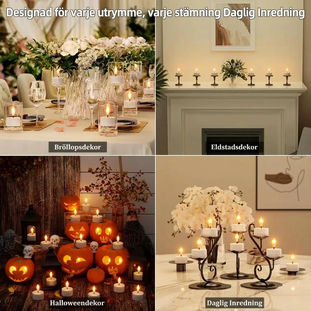Rechargeable LED Candles with USB Charging Station - Image 8