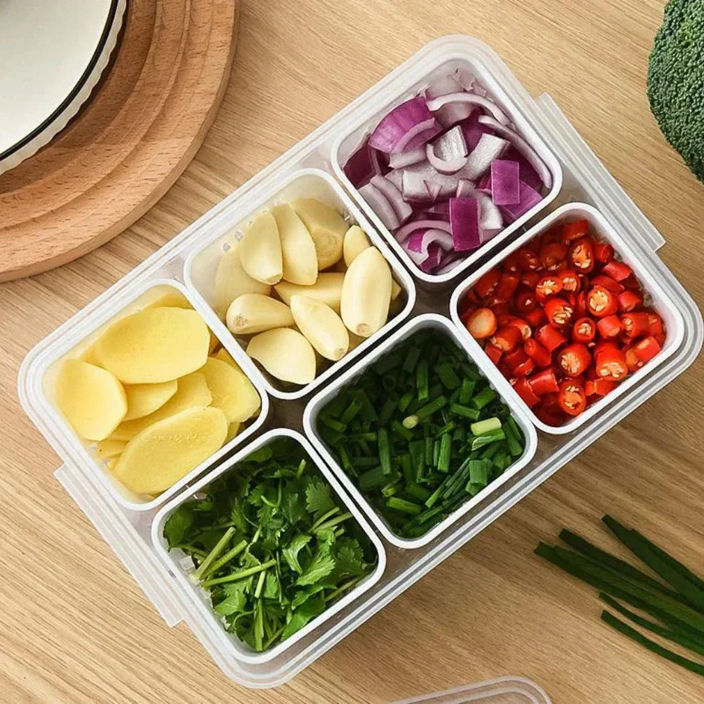 Refrigerator Storage Container | Moisture-Resistant Drain Insert | Stackable Tray | CoolClear - Image 4