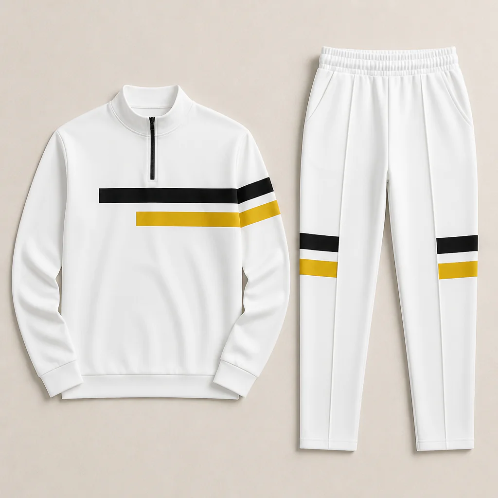 RevitaFit™ – Bold Color-Block Two-Piece Set with Half-Zip Mock Neck - Image 11