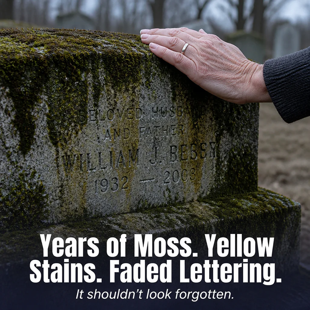 ReViveStone™ — Lift Moss, Algae & Yellow Stains From Memorial Stone in Minutes - Image 2