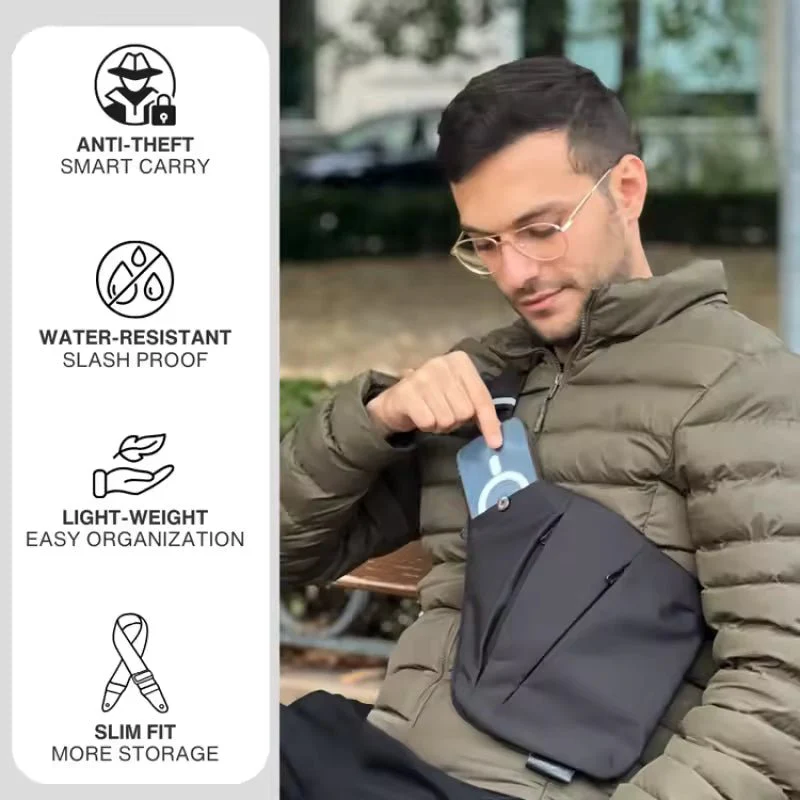RFID-Protected Anti-Theft Crossbody Bag - Image 5