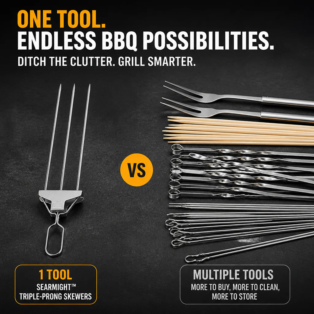 SearMight™ — Lock Food in Place, Slide It Off Clean, Grill Like a Pro - Image 6