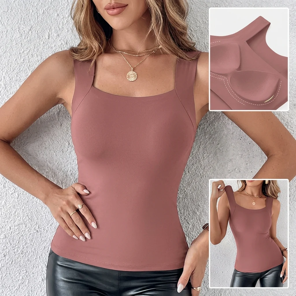 SensaCurve™ – Seamless Built-In Bra Tank with Stay-Put Padding - Image 11