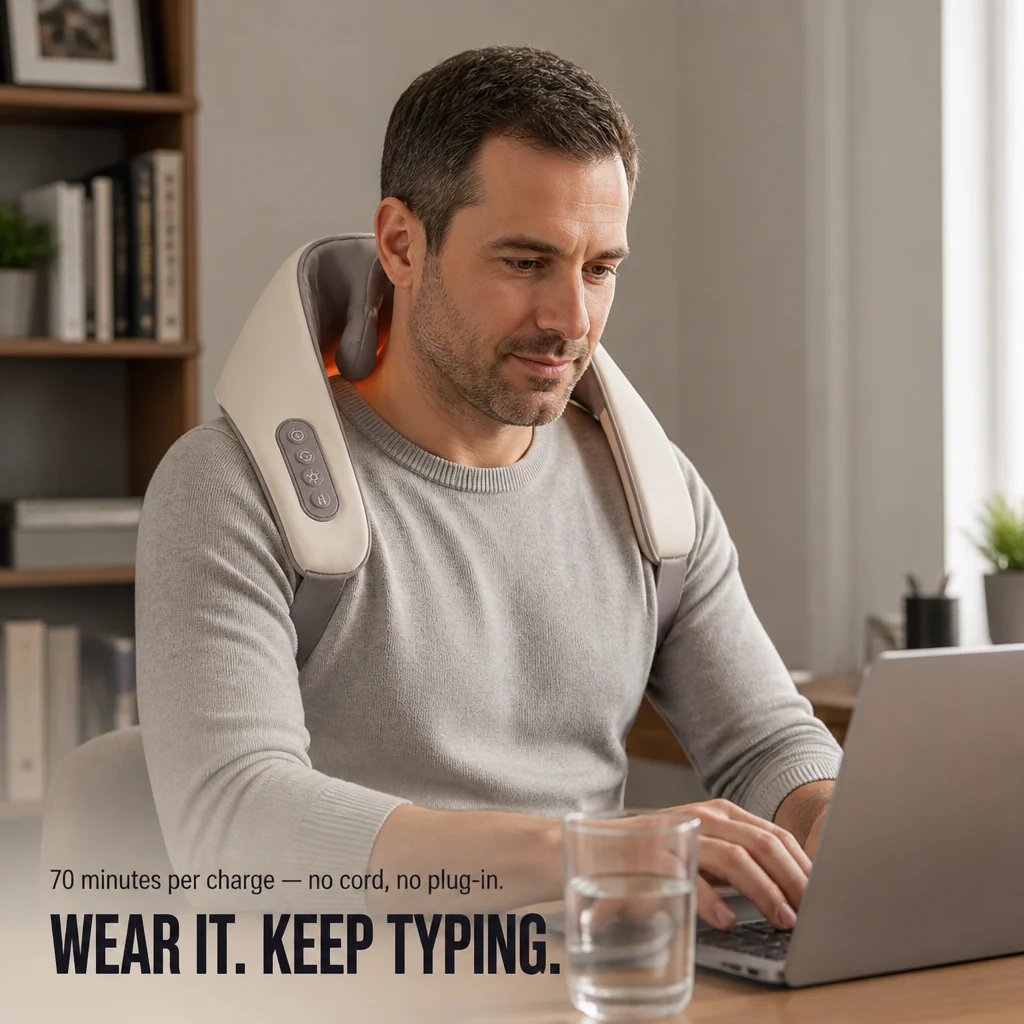 SensaWave™ — Knead Away Neck and Shoulder Knots With Heated Shiatsu Hands - Image 3