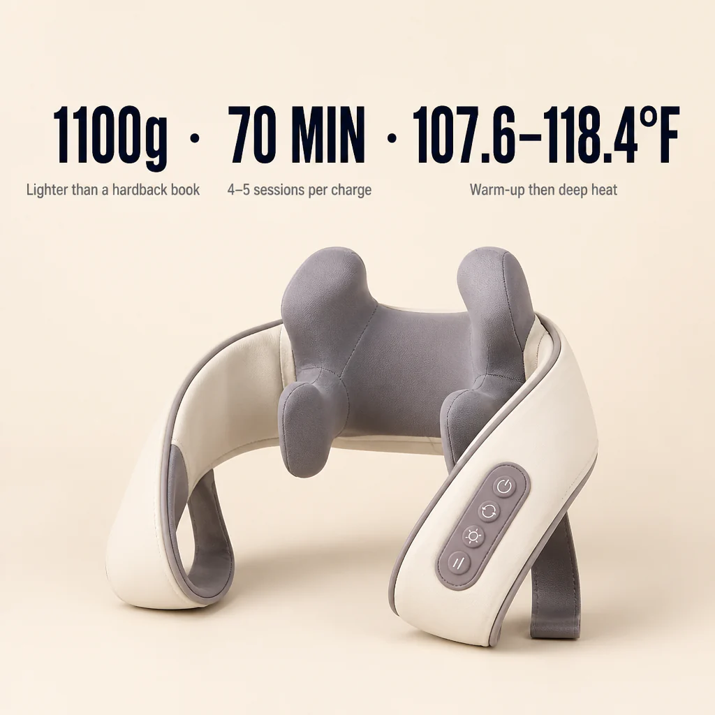 SensaWave™ — Knead Away Neck and Shoulder Knots With Heated Shiatsu Hands - Image 4
