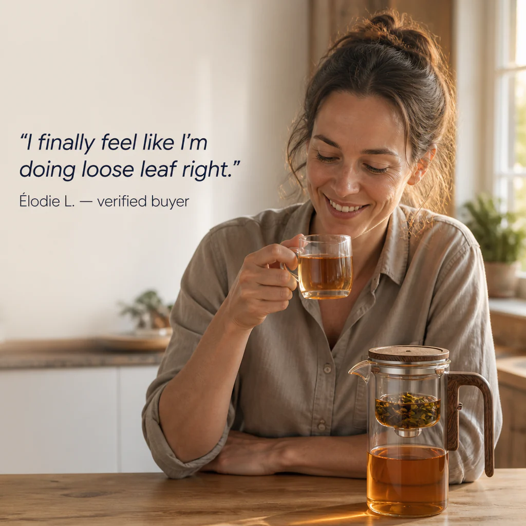Serenaya™ — Press Once for Smooth, Clean Tea With No Bitter Aftertaste - Image 4