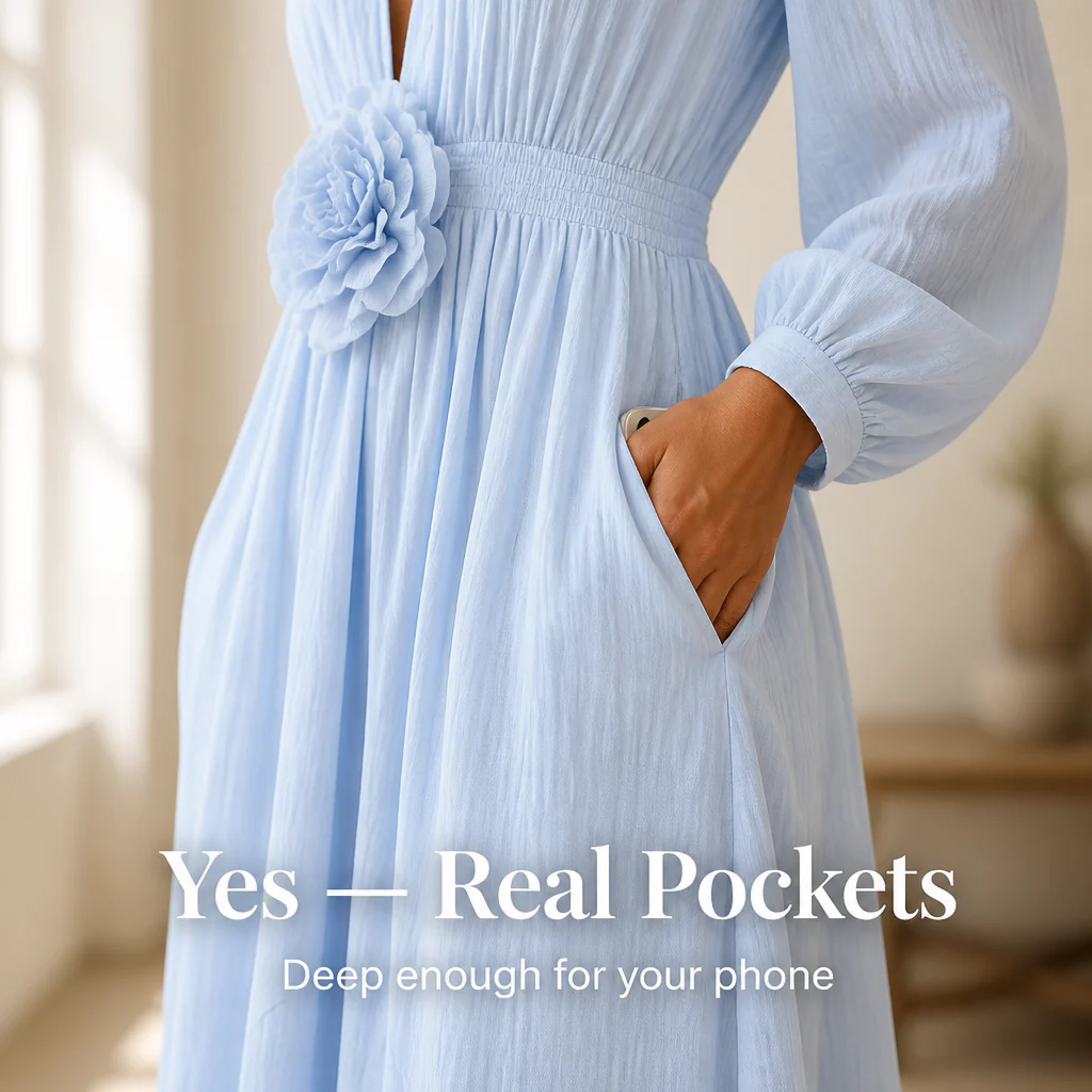 Florelle™ — Float From Garden Party to Dinner in One Pocketed Maxi - Image 4