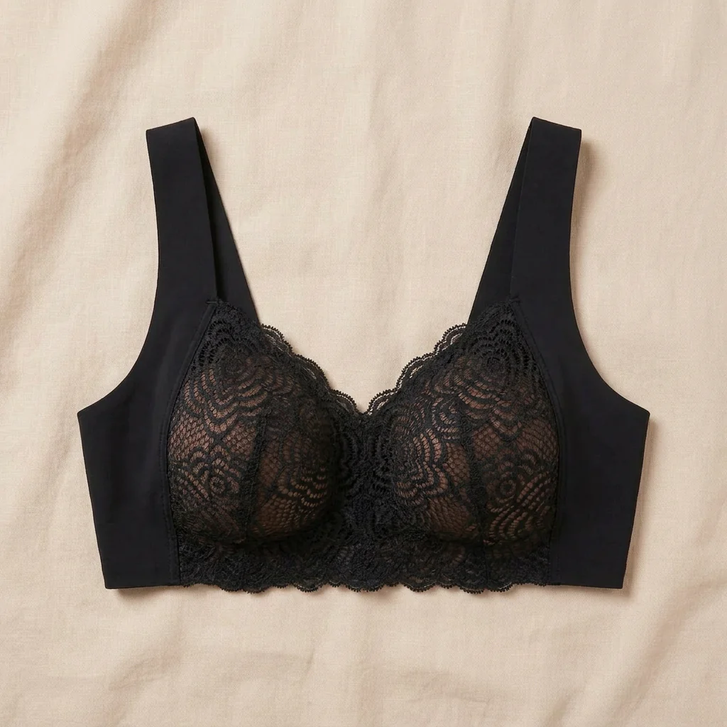 SereniCurve™ – Wireless Lace Bra with Natural Lift & Smoothing Back Band - Image 4