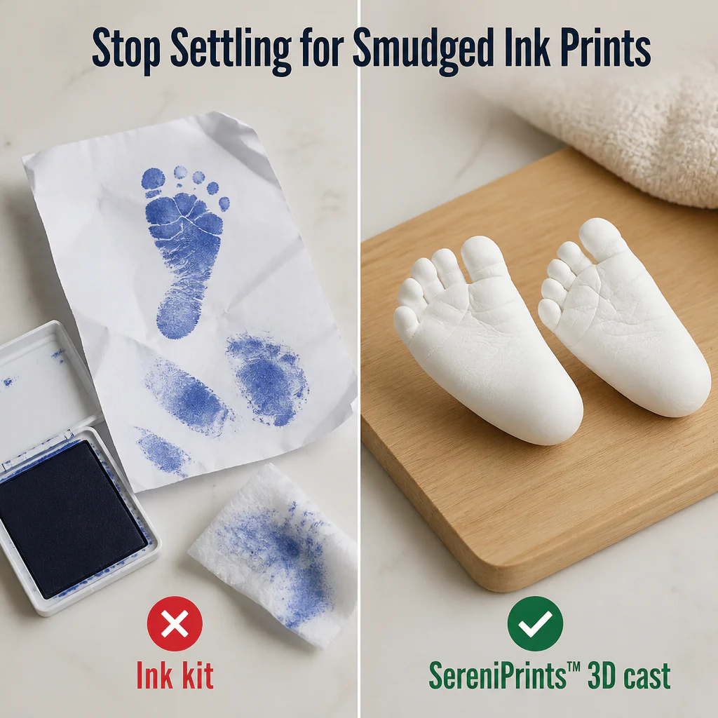 SereniPrints™ — Cast Your Baby's Tiny Hands & Feet in 3D Plaster Keepsakes - Image 2