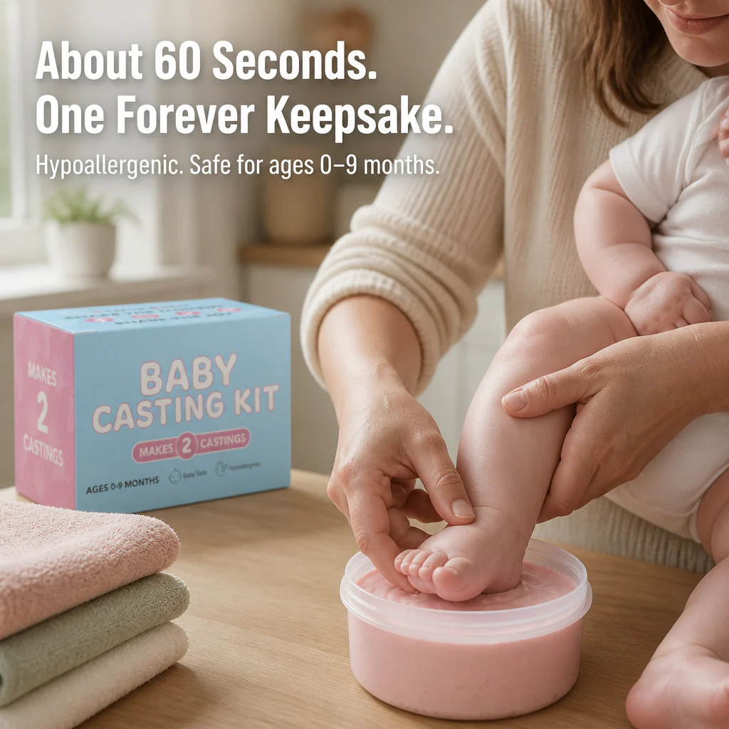 SereniPrints™ — Cast Your Baby's Tiny Hands & Feet in 3D Plaster Keepsakes - Image 4