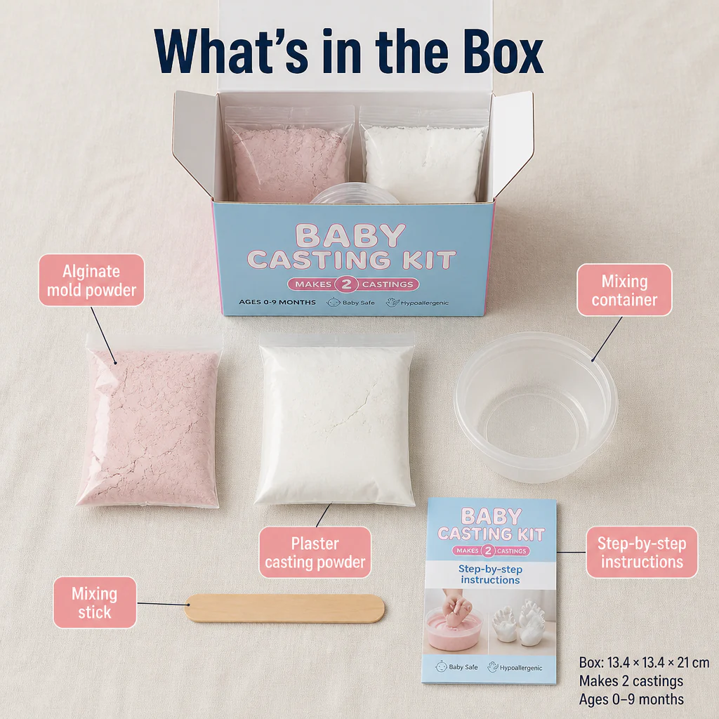 SereniPrints™ — Cast Your Baby's Tiny Hands & Feet in 3D Plaster Keepsakes - Image 7