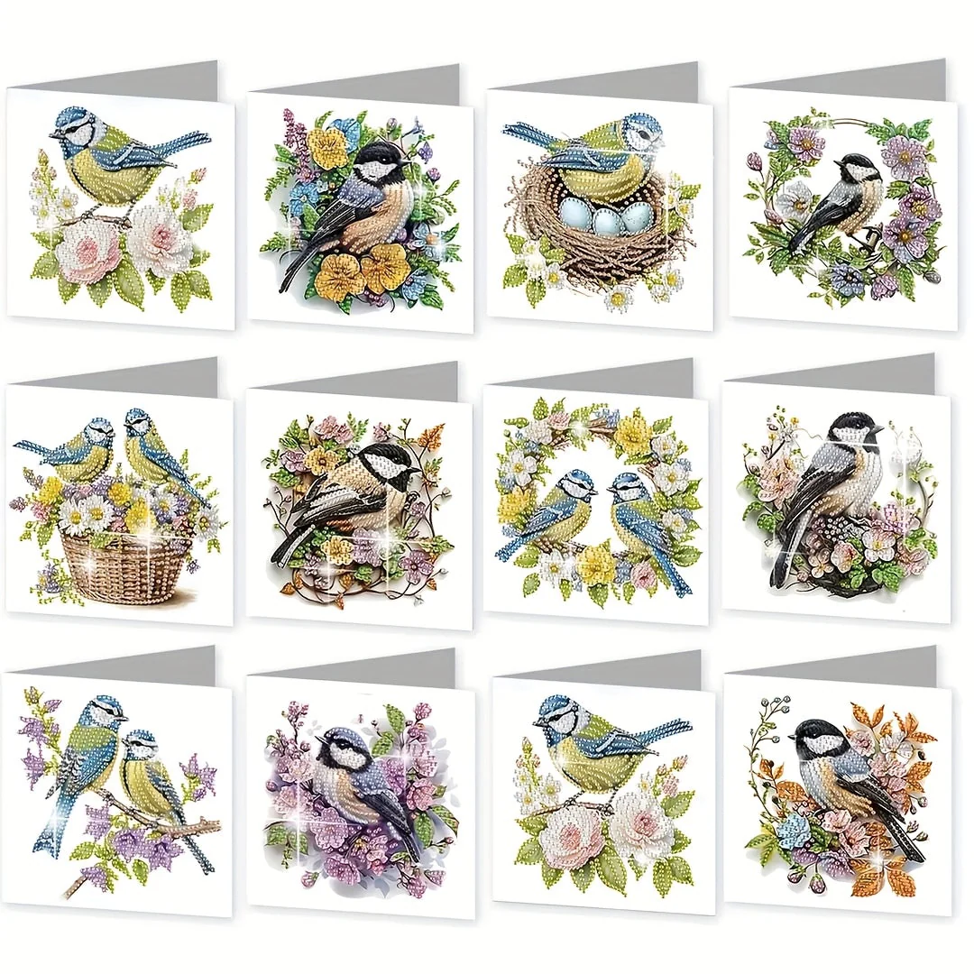Set of 12 Greeting Cards for Diamond Painting - Image 3