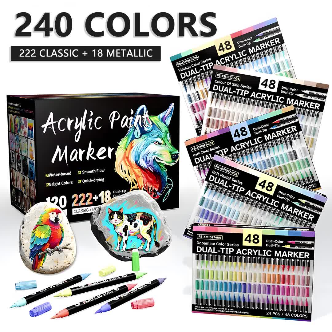 Set of 120 Acrylic Markers - Image 11