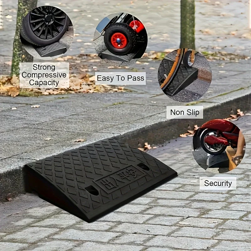 Set of 2 Curb Ramps, 10 cm Height, Made of PE - Image 8