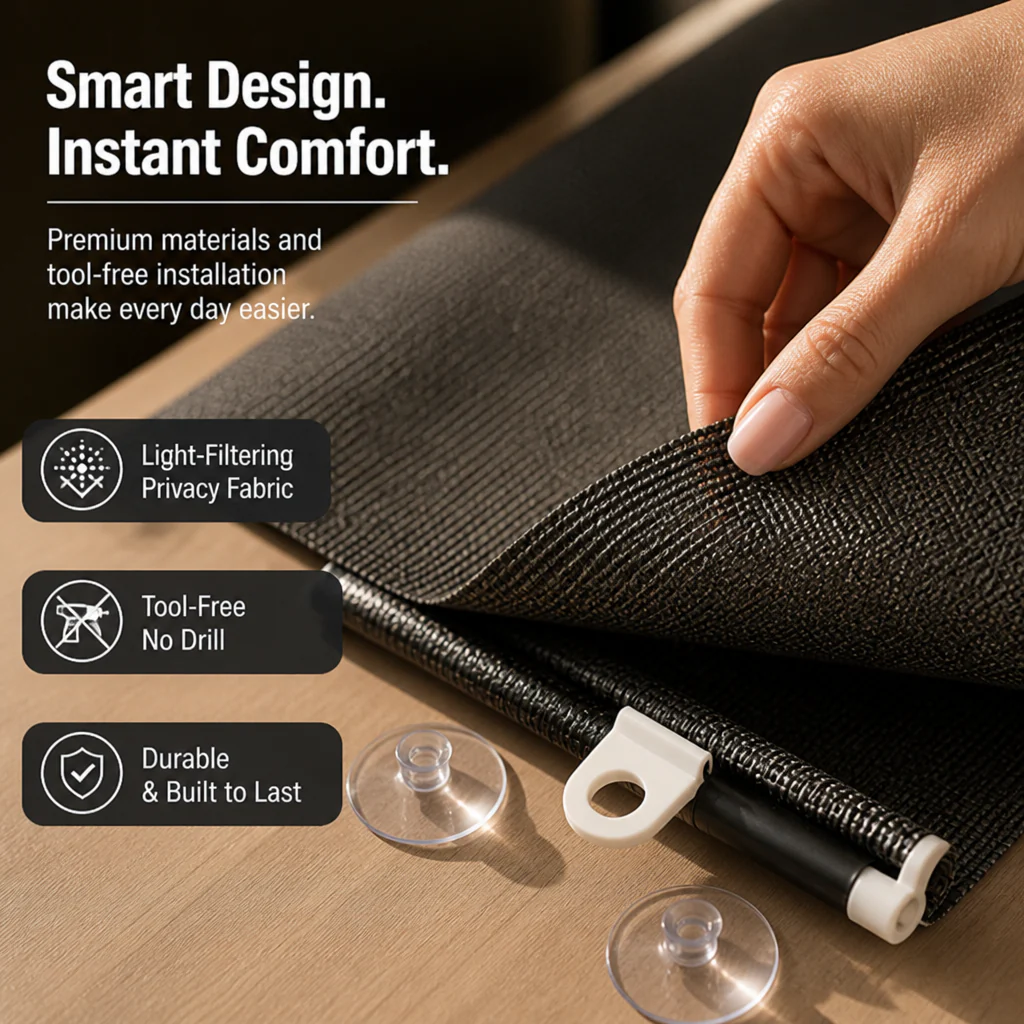 ShadeStream™ — Instantly Cool, Private Rooms Without a Single Drill - Image 3