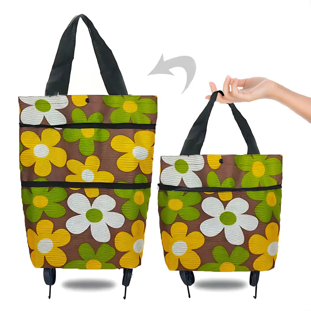 Shopping Cart | Collapsible Rolling Bag | Lightweight Carrier | Icone - Image 11