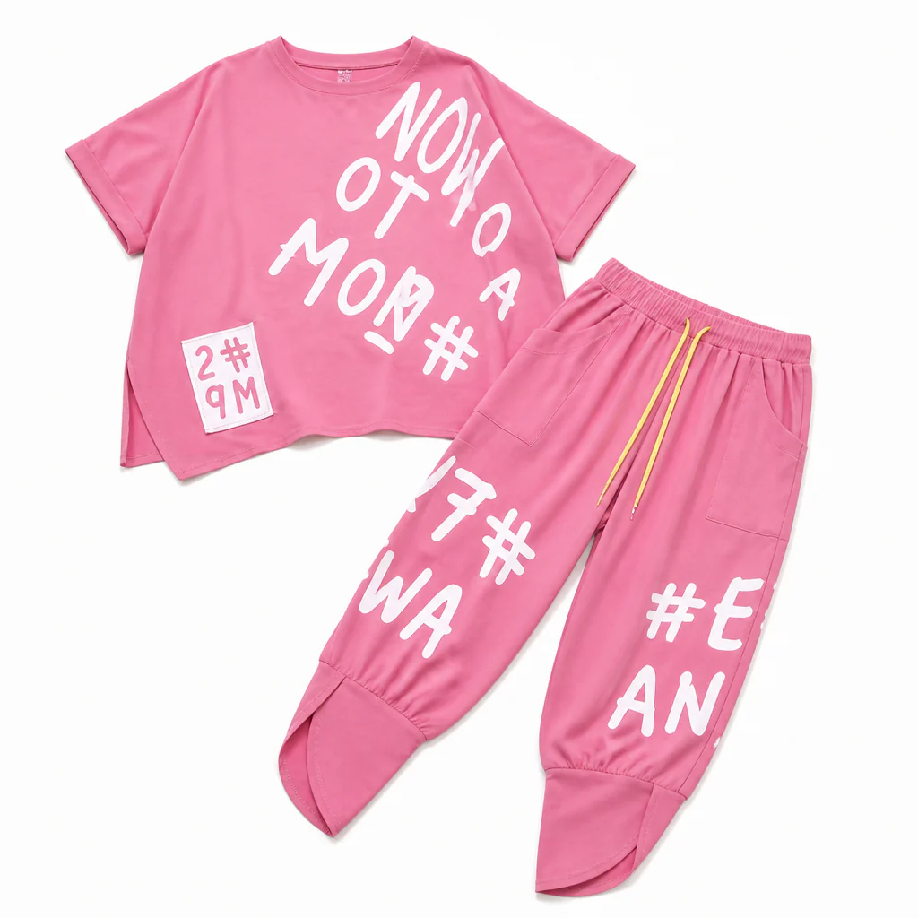 Brixa™ – Oversized Graffiti Print Lounge Two-Piece Set - Image 12