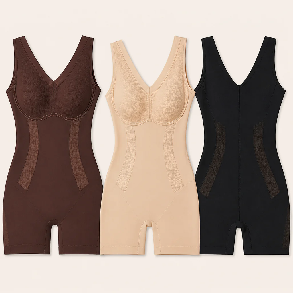 SilhouettaCurve™ – Seamless Full-Body Shaping Bodysuit with Tummy-Smoothing Panels - Image 3