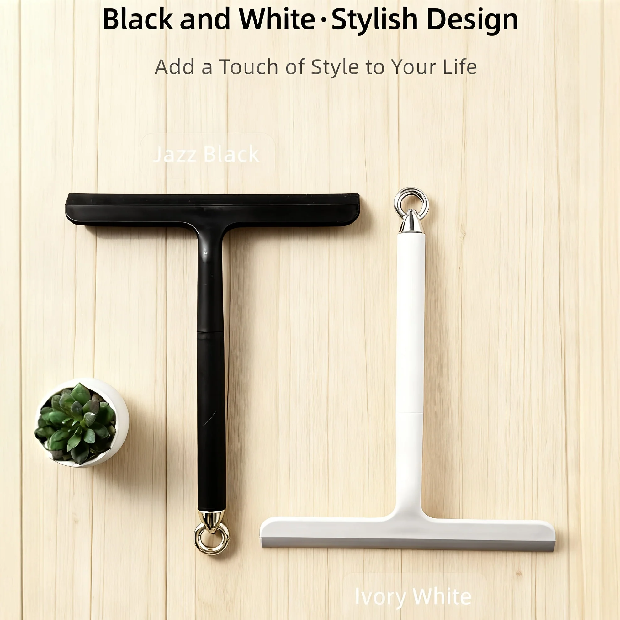Silicone Shower Squeegee with 24 cm Blade Width - Image 3