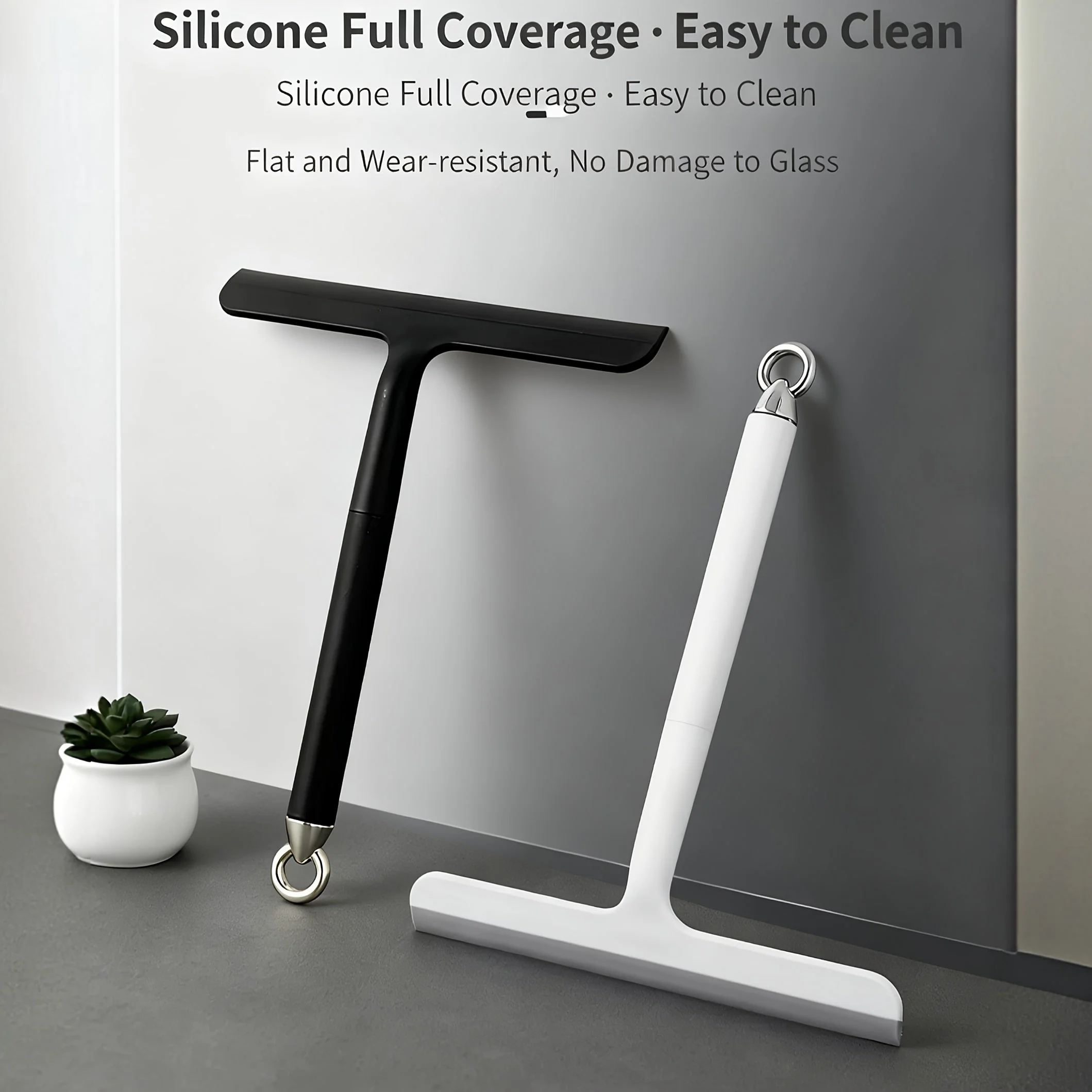 Silicone Shower Squeegee with 24 cm Blade Width - Image 5